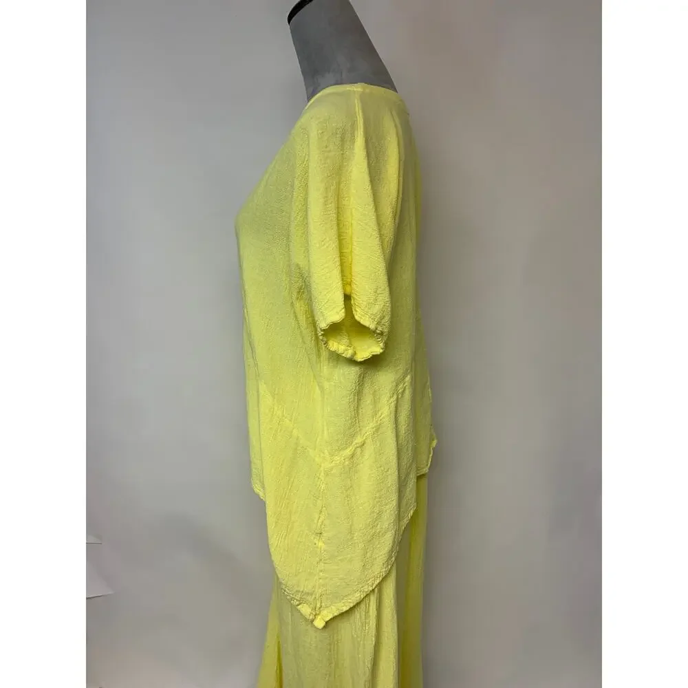 Oh My Gauze Skirt Set Maxi  Bohemian Vibrant Lagenlook Causal Relaxed SZ 2(L/XL) - Picture 3 of 12